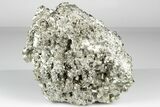 Shiny, Cubic Pyrite Crystal Cluster - Peru #190968-4